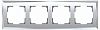 Рамка на 4 поста Werkel Diamant (зеркальный) W0041220 100_100_2296624