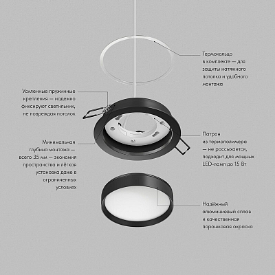 Встраиваемый светильник Denkirs RATIO DK-DH2000-BK 400_400_3093655