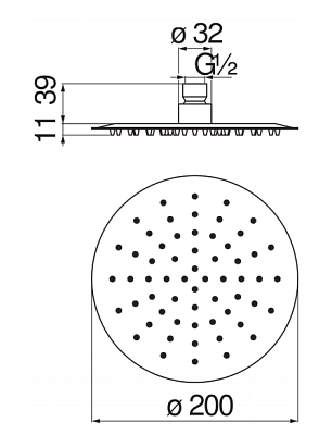 AD139/119CR верхний душ 20 см 400_400_2407621