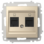 Розетка двойная Ethernet RJ-45 без рамки Elbi Eleсtriс Zena Vega 609-012500-248 250_100_2195460