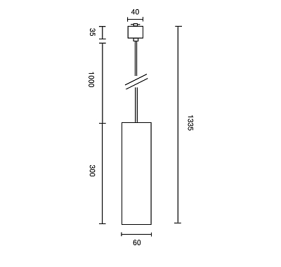 Трековый подвесной светильник Technical TR025-1-GU10-B 400_400_2209979