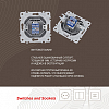 Розетка Ethernet RJ-45 без рамки Arte Milano am-206 206.45-1.silver 100_100_2167489