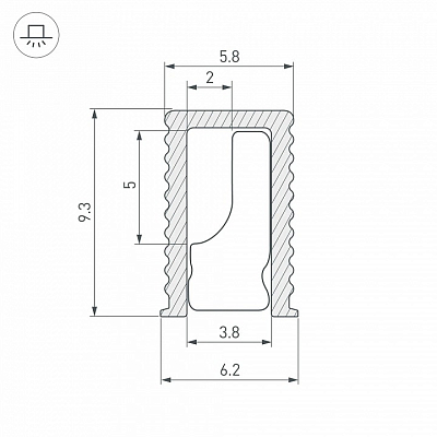 Профиль встраиваемый Arlight SL-MINI 044082 400_400_1901468