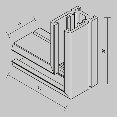 Комплектующие для накладной трековой системы Technical TRA184CL-11B 400_400_819935