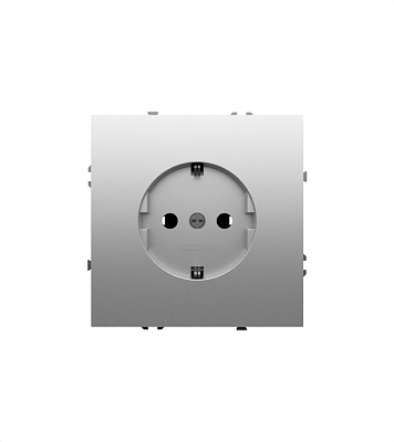 Розетка встраиваемая VOLTUM S70 с заземлением 16А, (шелк) 400_400_788575