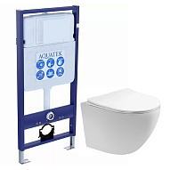 SET AQUATEK ЕВРОПА (рама AQUATEK Standard INS-0000012(без клавиши и крепежа)+унитаз ЕВРОПА AQ1900-00 с тонким сиденьем soft-close 500_191_3226790