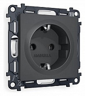 Розетка с заземлением, без рамки Ambrella Volt ALFA MA906010 500_191_2307102