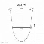 Подвесной светильник iLedex Rocks 2413L OR 250_100_739747