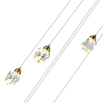 SL6114.203.06 Светильник подвесной ST-Luce Золотистый/Прозрачный LED 6*3W 3000K КАСКАТО 250_100_2946745