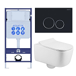SET AQUATEK ЛУГАНО-020 4в1 (рама AQUATEK Standard INS-0000012+ кркпеж KKI-0000002+клавиша KDI-0000020+унитаз ЛУГАНО AQ2002-00 с тонким сиденьем soft-c 250_100_Array