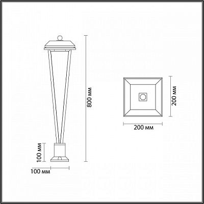 Наземный низкий светильник Odeon Light Bearitz 6655/12GL3 400_400_1730623