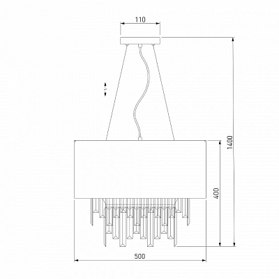 Подвесной светильник Eurosvet Amantea 10122/6 хром/прозрачный хрусталь Strotskis Smart 400_400_1810685