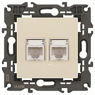 Розетка Ethernet RJ-45 без рамки Эра Эра Elegance 14-3108-02 500_191_2400913