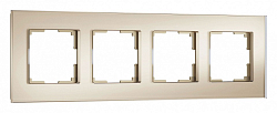 Рамка на 4 поста Werkel Senso (шампань, стекло soft-touch) W0043111 250_100_2130861