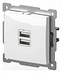 Розетка 2хUSB type A без рамки Elbi Eleсtriс Zena Vega 609-015600-143 250_100_Array