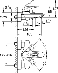 33591003 Eurostyle New Смеситель однорычажный для ванны, хром 250_100_1440275