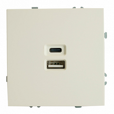 Розетка 2хUSB type A и C без рамки Stekker Эмили 49879 400_400_2160103