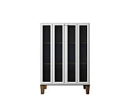 Шкаф-буфет "Andersen" малый с рифлеными стеклами арт AN18/1WH 250_100_Array