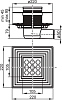 Сливной трап SN501 105х105/50 - stainless 100_100_2420792