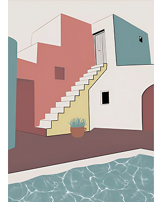 Интерьерный постер Santorini 400_400_2847142