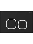 KDI-0000059(BD) Панель смыва Черный матовый ободок хром (клавиши квадрат), 162*244 мм 250_100_Array