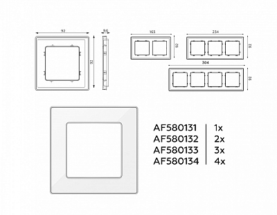 Рамка на 3 поста Ambrella Volt ALFA AF580133 400_400_2184558
