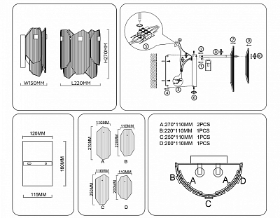 Накладной светильник Ambrella Light LH LH31207 400_400_2181477