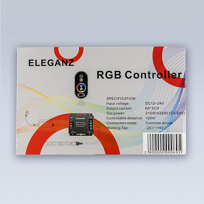 Контроллер-регулятор цвета RGB с пультом ДУ Eleganz  1001 400_400_2047689
