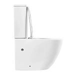 AQ2903-00 ЕВРОПА Унитаз напольный безободковый с бачком 630*390*825мм, горизонтальный выпуск, тонкое сиденье с механизмом плавного закрывания, крепеж 250_100_2411978