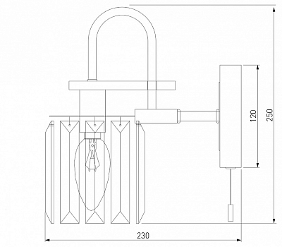 Бра Eurosvet Tenia 70090/1 графит 400_400_1809533