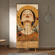 Шкаф двухстворчатый "Berber Art "Девушка и закат" арт BB16/Art09 500_191_1935647