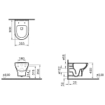 5795B003-6077 Комплект: Безободковый подвесной унитаз VitrA Zentrum + тонкое дюропластовое сиденье микролифт 250_100_2406621