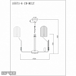 Подвесная люстра iLamp Dolce 15571-6 CR+MULT 250_100_1990376