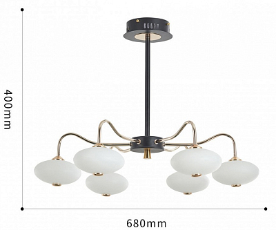 Люстра на штанге Arte Milano Neapolis-73908 273908/6 BK/GD 400_400_2032286