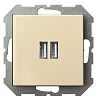 Розетка 2хUSB type A без рамки LIREGUS EPSILON 28-0712 100_100_2204744