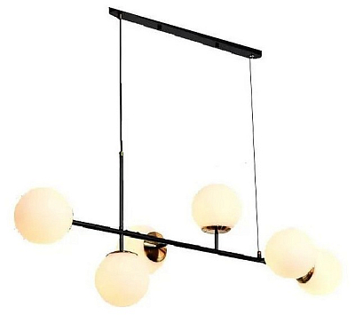 Подвесная люстра iLamp Golden 9136P/6 BK-WH 400_400_1990514