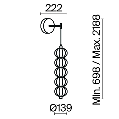 Настенный светильник (бра) Maytoni MOD216WL-L10G3K 400_400_812614