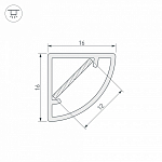 Профиль Arlight WPH-KANT-H16-2000 OPAL 023166 250_100_2132474