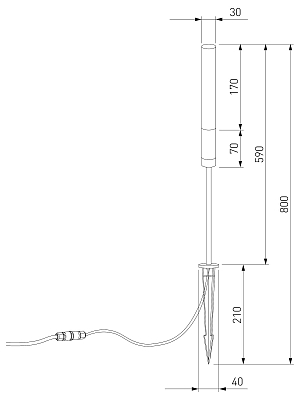 Наземный высокий светильник Elektrostandard Invi 35155/F 400_400_3100452