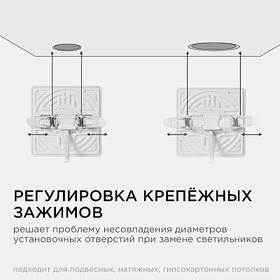 Встраиваемый светильник Apeyron Electrics  06-115 400_400_3145813