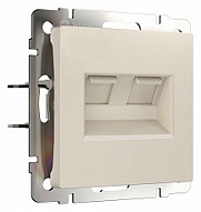 Розетка Ethernet RJ-45 без рамки Werkel айвори матовый W1181162 500_191_2261483