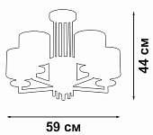 Люстра на штанге Vitaluce V3069 V3069-8/5PL 250_100_1819021