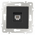 Розетка телефонная RJ-11 без рамки Arte Milano am-203 203.51-1.black 250_100_Array