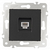 Розетка телефонная RJ-11 без рамки Arte Milano am-203 203.51-1.black 500_191_2302572