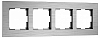 Рамка на 4 поста Werkel AluMax алюминий W0043506 100_100_2131075