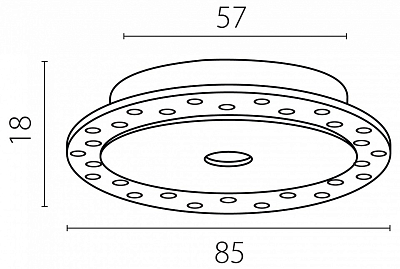 Рамка на 1 светильник Lightstar Spira 074106-02 400_400_2472738