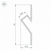 Профиль Arlight ARH-DECORE-S12-CAVE-F-2000 ANOD 023902 100_100_2132645