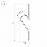 Профиль Arlight ARH-DECORE-S12-CAVE-F-2000 ANOD 023902 250_100_2132645