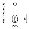 Подвесной светильник Maytoni MOD282PL-L8G3K1 100_100_809278