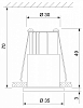 Встраиваемый светильник Elektrostandard 15269/LED a056021 100_100_2618285